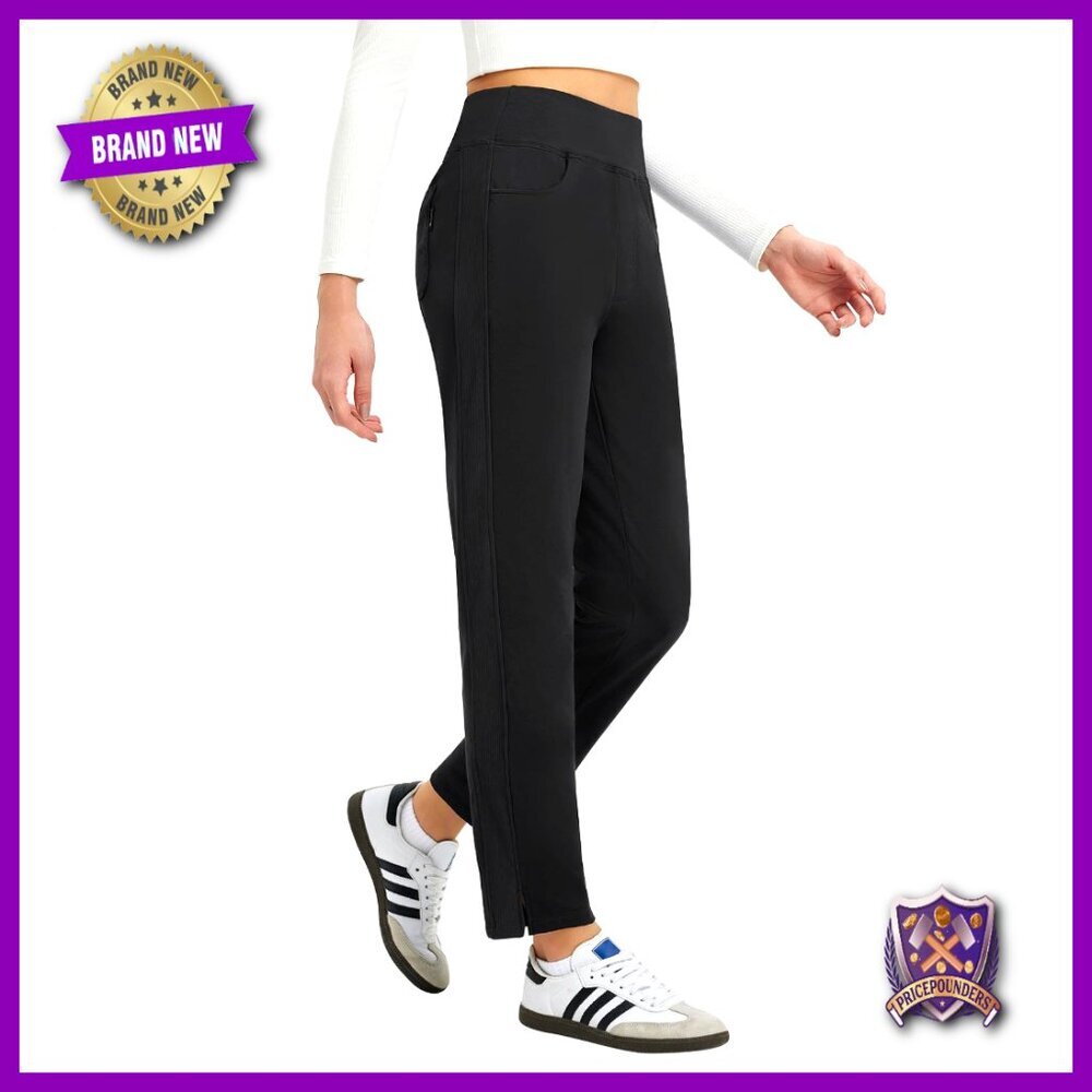 Fleece Lined Thermal Pants Water Resistant Cold Weather Hiking Travel Work